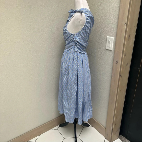 NWOT A.L.C. Cabrera Stripe One-Shoulder Dress Blue White Casual Women’s 4 - Picture 8 of 13
